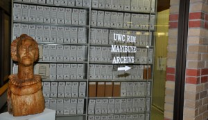 Stacks from the Robben Island Mayibuye Archives at the University of the Western Cape.