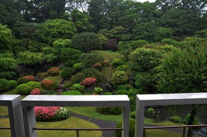 Garden outside the International House of Japan.