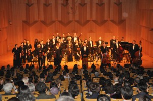 Members of the Indiana University Chamber Orchestra culminate their historic Asia tour with a sold-out performance at Seoul Arts Center.  
