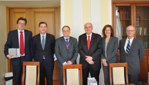 Members of the IU delegation with their hosts at the Ministry of Science and Higher Education. 