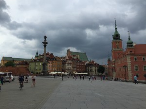 The restored market square in Old Town Warsaw.