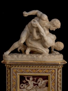 Lottatori, (wrestlers), first century B.C. Roman sculpture, is part of the Uffizi Gallery collection in Florence, Italy, to be digitized in 3-D.