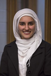 Rahaf Safi accompanied IU First Lady Laurie McRobbie on the first lady's various meetings in Saudi Arabia. 