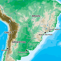 South American map preview