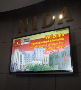 NIDA welcomes President McRobbie
