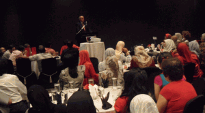 President McRobbie addresses the IU alumni in Malaysia